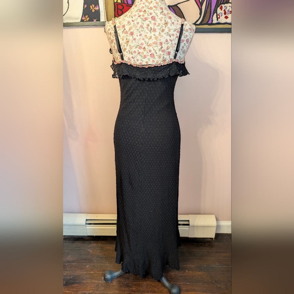 Vintage Betsey Johnson Swiss Dot Ruffled Dress - Picture 4 of 7
